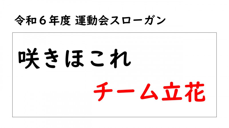 咲きほこれチーム立花