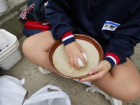 もみ殻とって玄米に